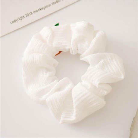 Szín: sárga - 1 db Vintage Print Scrunchies Hajkötél Chiffon Scrunchie Női Elasztikus Hajpántok Lófarok Tartók Lányok