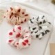 Szín: sárga - 1 db Vintage Print Scrunchies Hajkötél Chiffon Scrunchie Női Elasztikus Hajpántok Lófarok Tartók Lányok