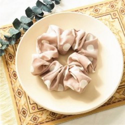 Szín: világos zöld - 1 db Vintage Print Scrunchie Hajkötél Chiffon Scrunchie Női Elasztikus Hajpántok Lófarok Tartók