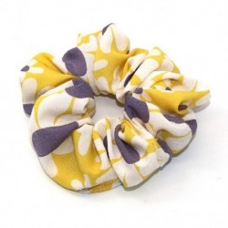 Szín: fekete zöld - 1 db Vintage Print Scrunchie Hajkötél Chiffon Scrunchie Női Elasztikus Hajpántok Lófarok Tartók