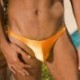 Szín: narancs - Szexi Férfi Bikini Meleg fehérnemű Férfi Alsónadrágok Fehérnemű Férfi Mini Bugyi Alacsony derekú G