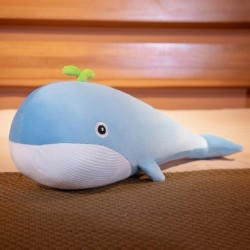 Magasság: 60 cm - 60/120 cm Szép kék bálna plüss játékok Aranyos állatok Nagy cápa baba Puha kitömött halas játék