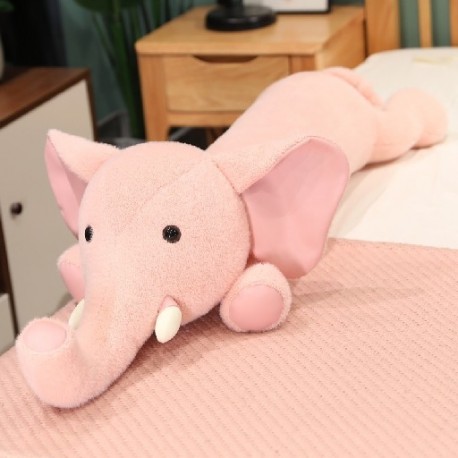 Magasság: 100cm - Nagy méretű nyérc pehely töltött elefántpárna, bőrbarát, puha, izgalmas, hosszú orrú állati