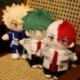 Szín: zöld - 1 db 20 cm-es Új My Hero Academia Peluche játékok Töltött puha anime Midoriya Izuku Bakugou Katsuki Todoroki