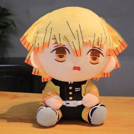 Magasság: 20 cm - 1db 20/30 cm-es rajzfilm Demon Slayer plüssjátékok Kawaii Kamado Tanjirou Agatsuma Zenitsu Kamado Nezuko