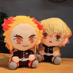 Magasság: 20 cm - 1 db 20/30 cm-es rajzfilm Demon Slayer plüssjátékok Kawaii Kamado Tanjirou Agatsuma Zenitsu Kamado Nezuko