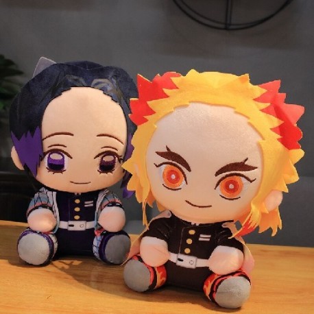 Magasság: 20 cm - 1 db 20/30 cm-es rajzfilm Demon Slayer plüssjátékok Kawaii Kamado Tanjirou Agatsuma Zenitsu Kamado Nezuko
