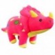 Piros szín - 120 cm-es Óriás plüss, puha Triceratops Stegosaurus plüss játék dinoszaurusz baba kitömött játék