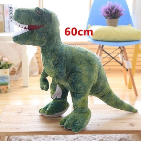 Szín: 60 cm zöld - 50-80 cm-es szimuláció dinoszaurusz plüssjátékok kitömött állatok plüss dinoszaurusz párna