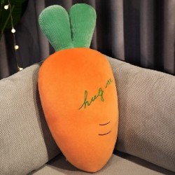 Szín: narancs - 55-110 cm-es nagy méretű rajzfilm sárgarépa plüssjátékok, teljes töltetű növénypárna Kawaii retek