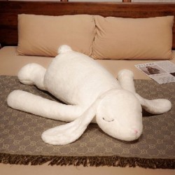 Magasság: 90 cm - 90/120 cm Aranyos plüss fekvő alvó nyúlpárna Kawaii hosszú karú nyúl babák ágypárna, puha tömve