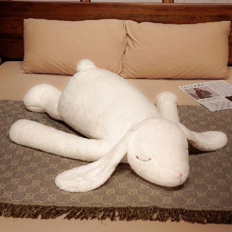 Magasság: 90 cm - 90/120 cm Aranyos plüss fekvő alvó nyúlpárna Kawaii hosszú karú nyúl babák ágypárna, puha tömve