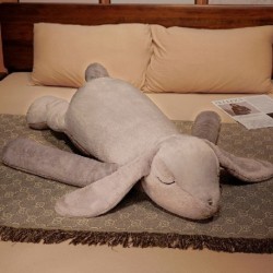 Magasság: 90 cm - 90/120 cm Aranyos plüss fekvő alvó nyúlpárna Kawaii hosszú karú nyúlbabák ágypárna puha tömve