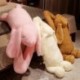 Magasság: 90 cm - 90/120 cm Aranyos plüss fekvő alvó nyúlpárna Kawaii hosszú karú nyúlbabák ágypárna puha tömve