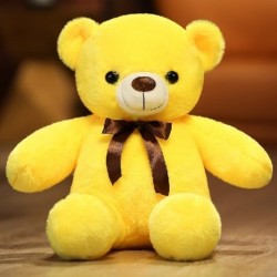 Magasság: 60cm - 1 db 60 cm-es Lovely mackó plüss játékok Kawaii szalagos medve párna puha, átölelhető macival