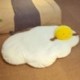 Szín: 28x20 cm - Kawaii töltött puha sült tojásos játék plüss babajáték töltött rajzfilm buggyantott tojás baba