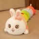 Magasság: 100cm - 1db 100/120/140cm Kawaii Rabbit Caterpillar plüss játékok Szép színes rovar plüss párna kitömött