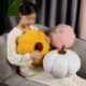 Szín: párna szürke - 20-70 cm-es skandináv stílusú sütőtök plüsspárna Kawaii Plant Dolls Ins sütőtök dekor