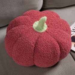 Szín: párna piros - 20-70 cm-es skandináv stílusú sütőtök plüsspárna Kawaii Plant Dolls Ins sütőtök dekor