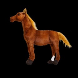 Magasság: 28 cm - 70 cm Hatalmas méretű Valódi Lovak Plüss játékok Aranyos szimuláció Ló Peluche játékok Kitömött