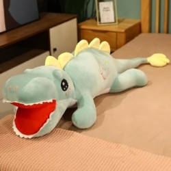 Magasság: 85 cm - 1 db 150 cm-es óriási méretű dinoszaurusz plüssjátékok Rajzfilm Tyrannosaurus Aranyos kitömött