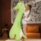 Magasság: 80 cm - 80/110/140cm Kawaii hatalmas egyszarvú krokodil dinoszaurusz plüssjátékok, szép töltött puha husky