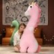 Magasság: 80 cm - 80/110/140cm Kawaii hatalmas egyszarvú krokodil dinoszaurusz plüssjátékok, szép töltött puha husky