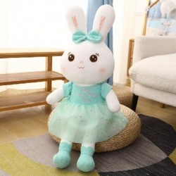 Magasság: 55 cm - 1db 50-110cm Kawaii hosszú fülű nyúl plüss játékok Szép puha nyúl viselet fátyol szoknya párnával