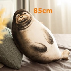 Szín: 85 cm felnőtt - 45-130cm nagy puha oroszlán plüssjáték aranyos tengeri világ állatfóka plüss kitömött baba