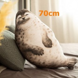 Szín: 70 cm gyerek - 45-130cm nagy puha oroszlán plüssjáték aranyos tengeri világ állatfóka plüss kitömött baba baba