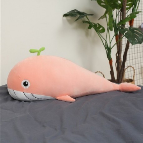 Magasság: 65 cm - 65-120 cm-es szuper puha plüssjáték tengeri állat nagy kék bálna puha játék kitömött állat