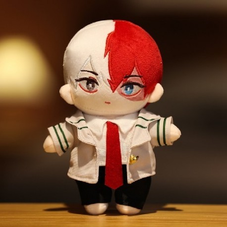 Piros szín - 20 cm-es rajzfilm My Hero Academia Peluche játék Aranyos Midoriya Izuku Bakugou Katsuki Todoroki Shoto
