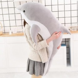 Magasság: 30 cm - 160 cm-es nagy Kawaii delfin plüssjátékok gyerekeknek Töltött tengeri állat baba puha baba alvópárna