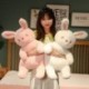 Magasság: 45 cm - 45-85 cm-es rajzfilm nyúlpárna plüssjátékok Kawaii töltött puha alvópárna csecsemőknek,