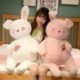 Magasság: 45 cm - 45-85 cm-es rajzfilm nyúlpárna plüssjátékok Kawaii töltött puha alvópárna csecsemőknek,