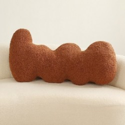 Szín: 95x50cm sötétbarna - Kawaii plüss lakberendezési párna játékok Kreatív idegen kanapé párna ins skandináv