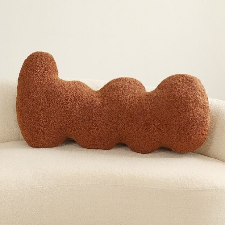 Szín: 95x50cm sötétbarna - Kawaii plüss lakberendezési párna játékok Kreatív idegen kanapé párna ins skandináv