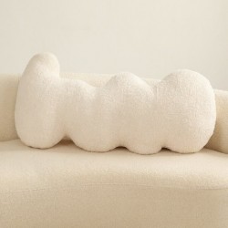 Szín: 95x50 cm fehér - Kawaii plüss lakberendezési párna játékok Kreatív idegen kanapé párna ins skandináv stílusú