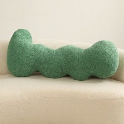 Szín: 95x50cm zöld - Kawaii plüss lakberendezési párna játékok Kreatív idegen kanapé párna ins skandináv stílusú