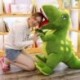 Szín: zöld - Miaoowa 1 db 60 cm-es új dinoszaurusz plüssjátékok Rajzfilm Tyrannosaurus aranyos kitömött játékbabák