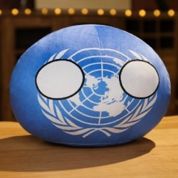 Magasság: 10 cm kulcstartó - 1 db 10 cm-es Country Ball Plüss játékok Polandball Countryball Kulcstartó babák