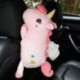 Szín: malac - Kawaii Unicorn autó malac husky macska papírtörlő plüss állatok selyemkendő otthoni kanapé papír