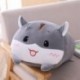 Szín: 20 cm-es szürke hörcsög - 18-28cm puha állati rajzfilm párna párna Aranyos kövér kutya macska Totoro pingvin