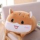 Szín: 20 cm-es barna hörcsög - 18-28cm puha állati rajzfilm párna párna Aranyos kövér kutya macska Totoro pingvin malac