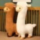 Fehér szín - 1db 85cm-es nagyméretű alpacasso plüssjátékok Szép alpaka plüss párna ágy alvópárna kitömött puha