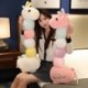Magasság: 100cm - 60-120cm Kawaii plüss hernyó szarvas játékok aranyos kitömött puha hosszú állatpárna alvópárna