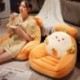 Magasság: 60 cm - 50/60 cm Rajzfilm baba töltött kanapé párna Kawaii dinoszaurusz macska avokádó nyúl puha párna