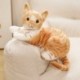 Szín: 3 - 25/33 cm-es szimuláció, töltött élethű mintás macska plüss játékok Aranyos kisállat macska babák Peluche
