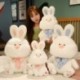 Magasság: 50 cm - 1db 35/50/60cm Új Kawaii Kövér Nyúl plüss játékok Kitömött állat Nyúl babák Gyerekjátékok Baba