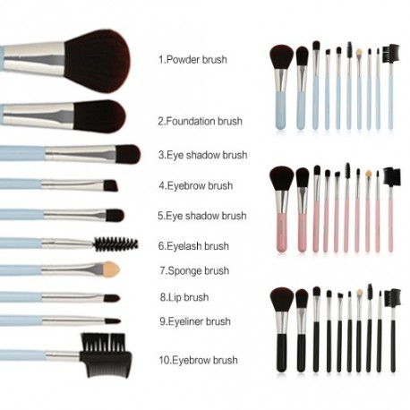 MAANGE 10db smink szemhéj arc árnyaló festő kefe ecset